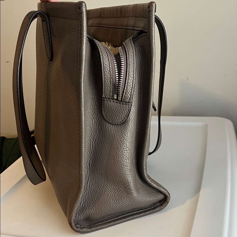 Michael Kors Pebbled Leather Tote in Taupe Grey - Picture 5 of 9
